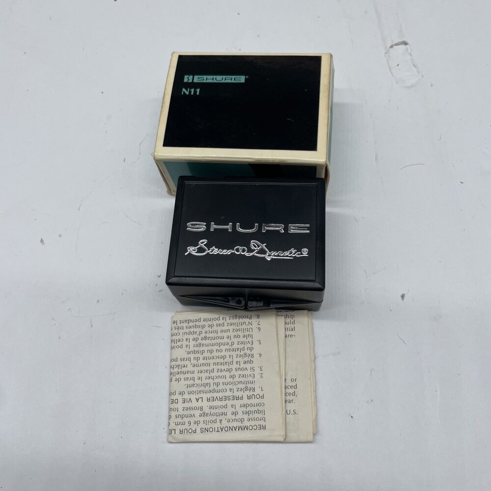 Shure N11 EMPTY BOX and Manual VTG Phono Stylus Nice Shape